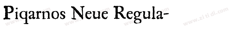 Piqarnos Neue Regula字体转换